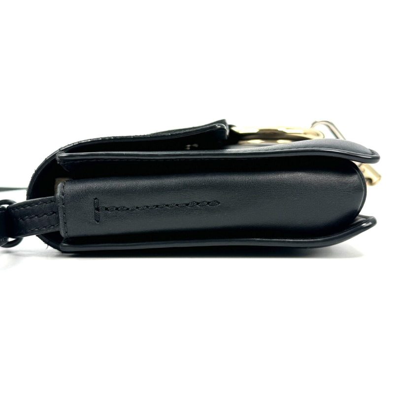Chloe Faye  Shoulder Bag Black Small Leather Authentic - Image 11