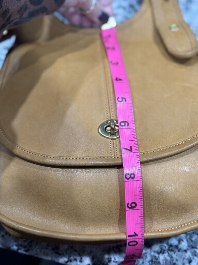 Coach Vintage Crescent Saddle Bag Nyc 9235 Saddle Tan - Image 3