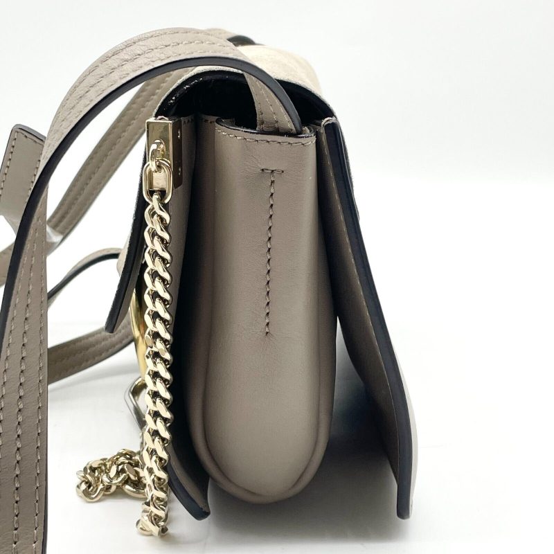 Chloe Faye Shoulder bag Suede Leather Y2K Beige Gold Hardware Crossbody - Image 4