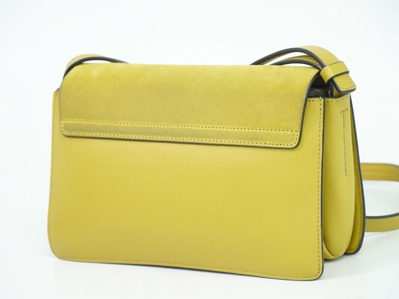 Chloe Faye Suede Leather Shoulder Crossbody Bag Yellow - Image 2