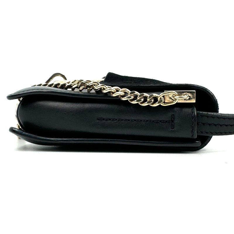 Chloe Faye  Shoulder Bag Black Small Leather Authentic - Image 10