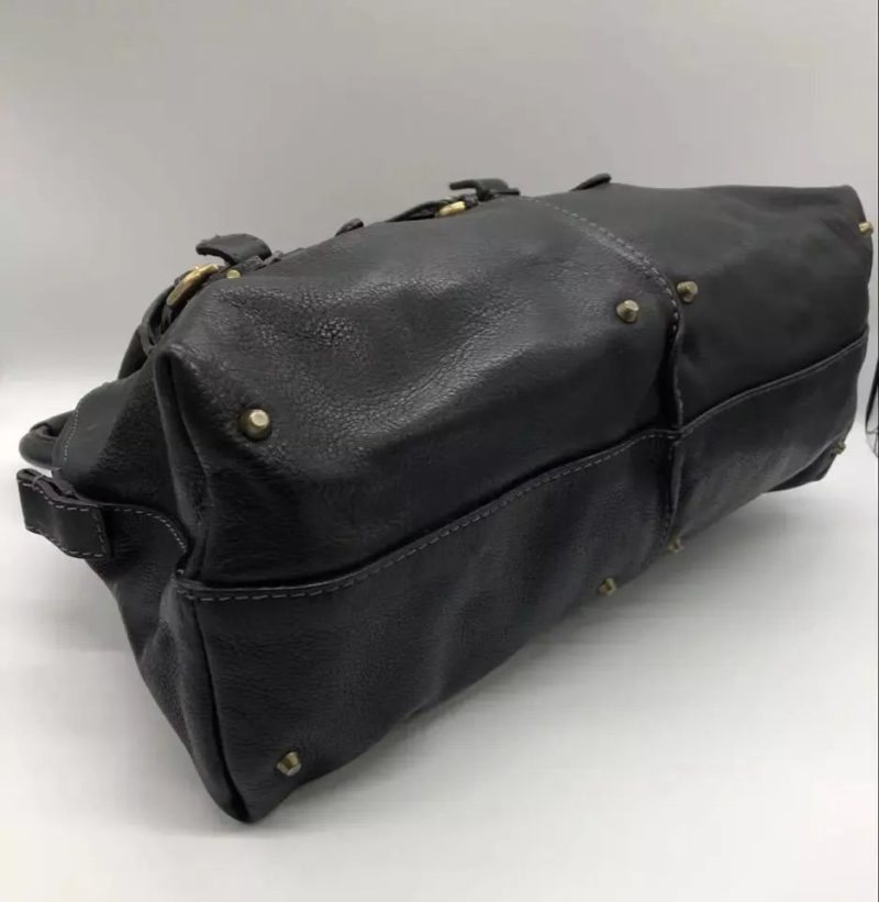 Chloe 2000s Paddington Leather Hand Bag Black Vintage - Image 5